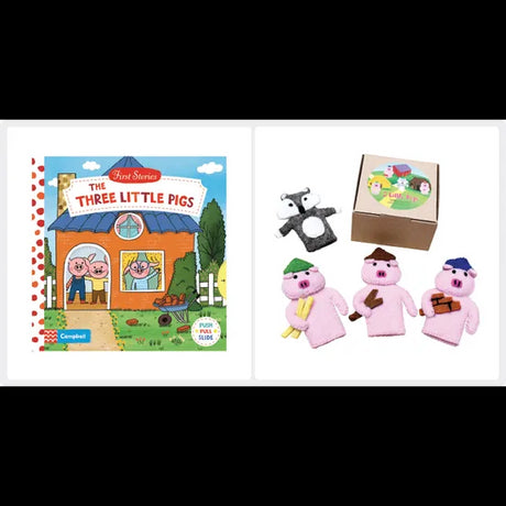 Three Little Pigs Book & Finger Puppets - Modern Teaching Aids NZ