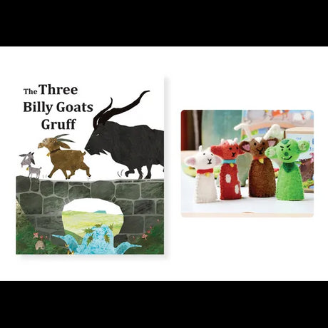 Three Billy Goats Gruff Book & Finger Puppets - Modern Teaching Aids NZ