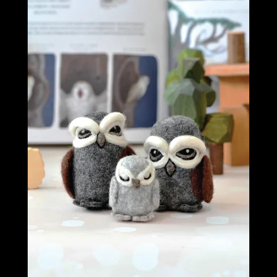 Felt Owl Family Set of 3 - Modern Teaching Aids NZ