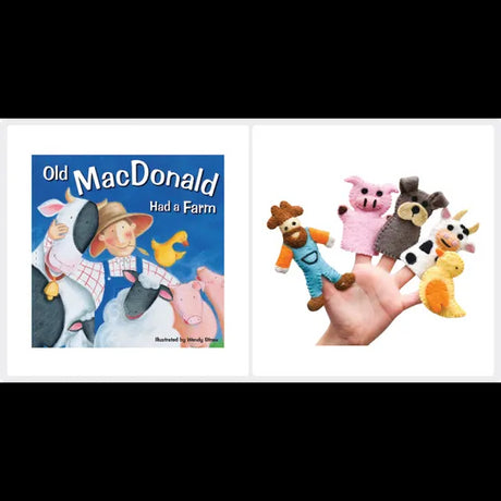 Old MacDonald Had a Farm Book & Finger Puppets - Modern Teaching Aids NZ