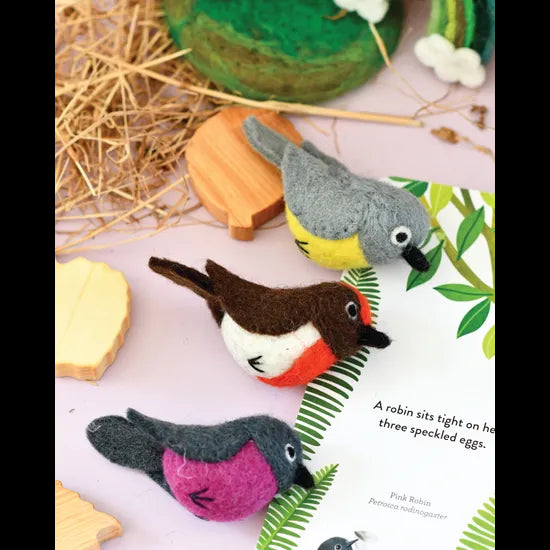 Felt Australian Robins Set of 3 - Modern Teaching Aids NZ