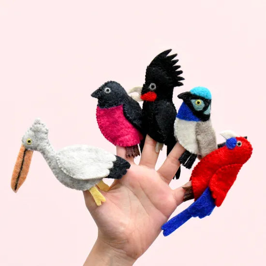Australian Colourful Birds Finger Puppets - Modern Teaching Aids NZ