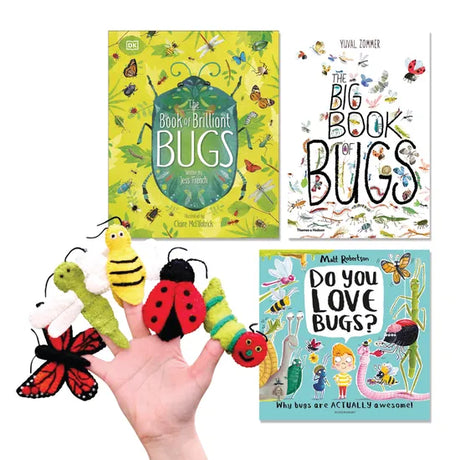 Insects & Bugs Finger Puppets & Book Kit - Modern Teaching Aids NZ