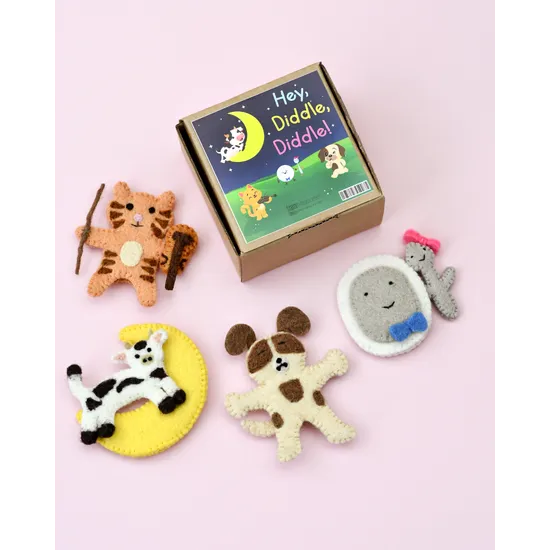 Hey Diddle Diddle! Finger Puppet Set - Modern Teaching Aids NZ