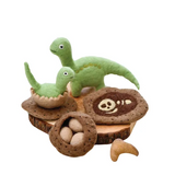 Felt Life Stages of a Dinosaur Brontosaurus