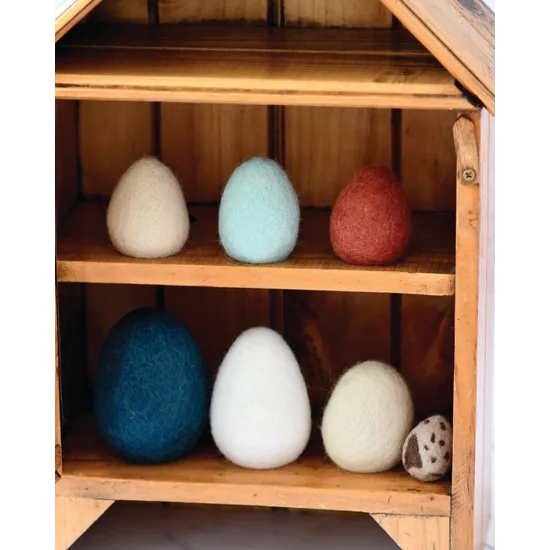 Felt Poultry Eggs Set of 7 - Modern Teaching Aids NZ