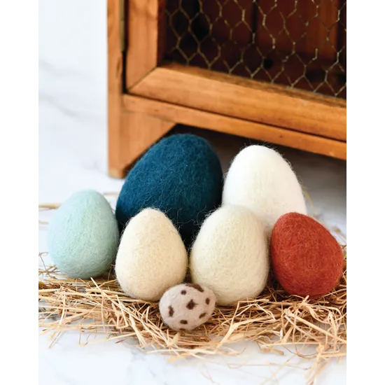 Felt Poultry Eggs Set of 7 - Modern Teaching Aids NZ