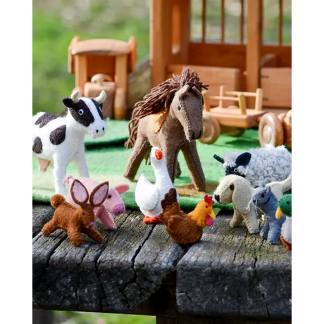 Felt Farm Animals Set of 10 - Modern Teaching Aids NZ