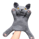 Felt Hand Puppet British Shorthair Grey Cat - Modern Teaching Aids NZ