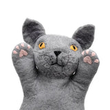Felt Hand Puppet British Shorthair Grey Cat - Modern Teaching Aids NZ