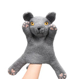 Felt Hand Puppet British Shorthair Grey Cat - Modern Teaching Aids NZ