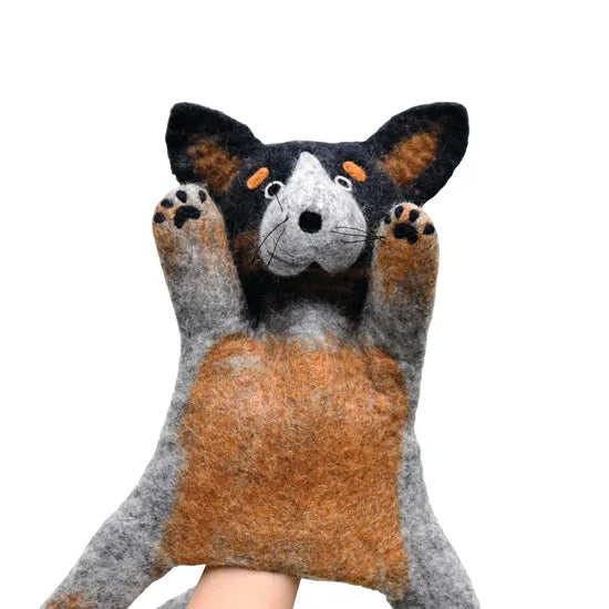 Felt Hand Puppet Australian Cattle Dog - Modern Teaching Aids NZ