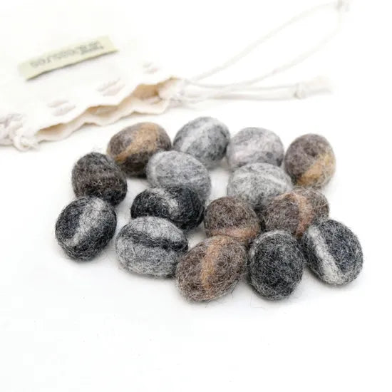 Felt Pebbles - 20 pebbles - Modern Teaching Aids NZ