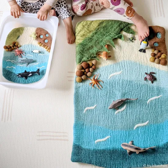 Sea Beach & Rockpool Play Mat Playscape - Modern Teaching Aids NZ