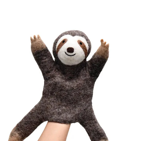 Felt Hand Puppet Sloth - Modern Teaching Aids NZ