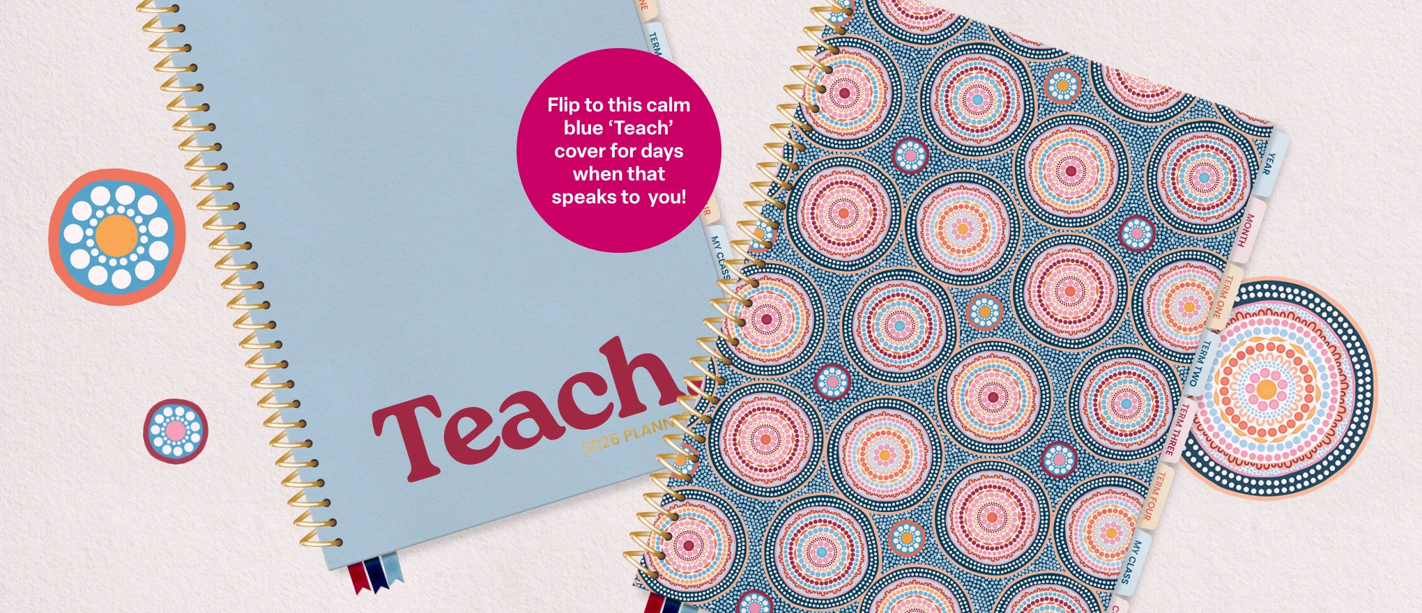 Double-sided cover - flip depending on your mood!