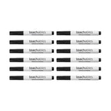 Teachables Whiteboard Markers Chisel Black - Pack of 12 - Modern Teaching Aids NZ