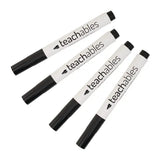 Teachables Whiteboard Markers Bullet Black - Pack of 4 - Modern Teaching Aids NZ