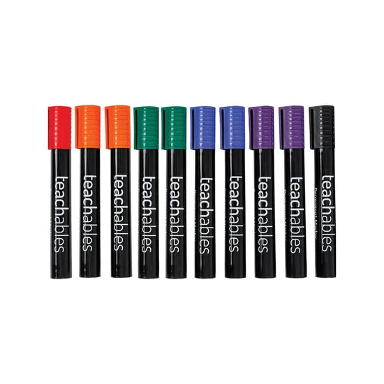 Teachables Permanent Marker Bullet Assorted PK12 - Modern Teaching Aids NZ