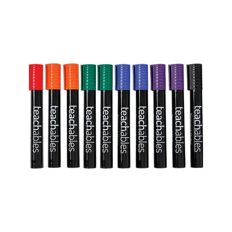 Teachables Permanent Marker Bullet Assorted PK12 - Modern Teaching Aids NZ