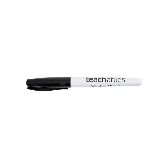 Teachables Whiteboard Markers Thinline Black - Pack of 12 - Modern Teaching Aids NZ