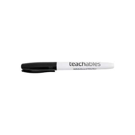 Teachables Whiteboard Markers Thinline Black - Pack of 12 - Modern Teaching Aids NZ