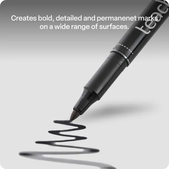 Teachables Thinline Permanent Markers Black PK12 - Modern Teaching Aids NZ
