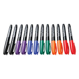 Teachables Thinline Permanent Markers Asrtd PK12 - Modern Teaching Aids NZ