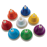 Rainbow Musical Desk Bells - Set of 8 - Modern Teaching Aids NZ