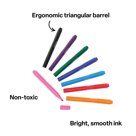 Teachables Whiteboard Markers Triangular Assorted  - Pack of 48 - Modern Teaching Aids NZ