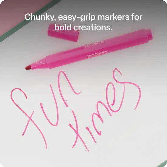 Teachables Whiteboard Markers Triangular Assorted  - Pack of 48 - Modern Teaching Aids NZ