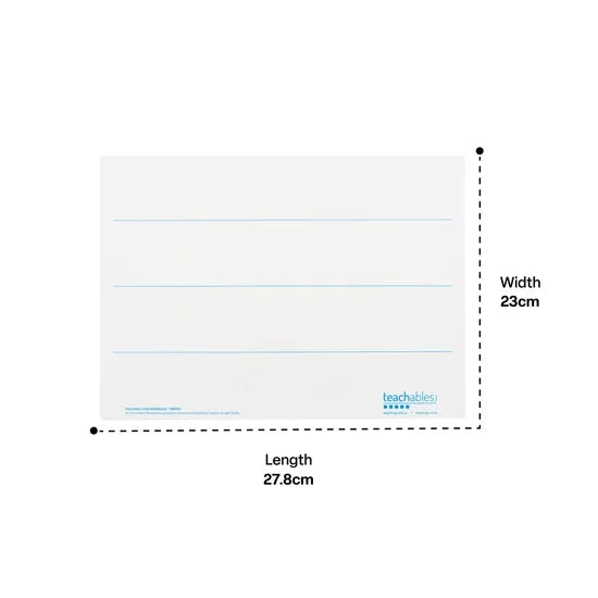 Teachables Lined Mini Whiteboards Pack of 30 - Modern Teaching Aids NZ