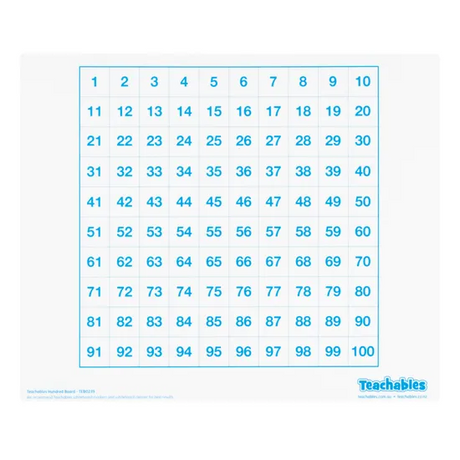 Teachables Mini Whiteboard - Hundred Boards, Double-Sided, Set of 30 - Modern Teaching Aids NZ