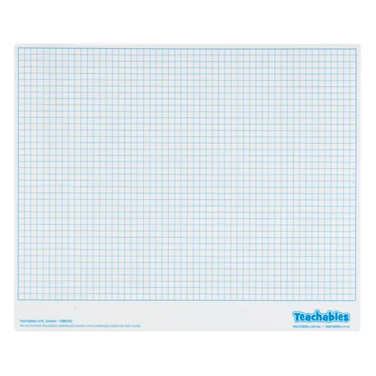 Teachables Mini Whiteboard - Grid 5 mm & 10 mm, Double-Sided, Set of 30 - Modern Teaching Aids NZ