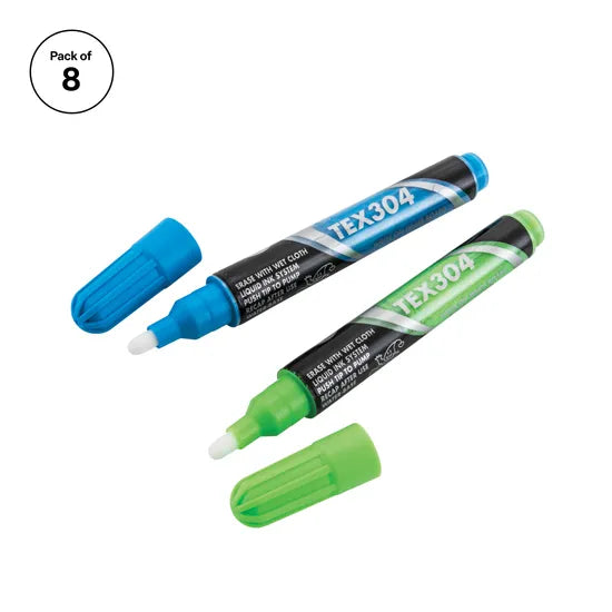 Liquid Chalk Markers - Set of 8 Astd Colours - Modern Teaching Aids NZ