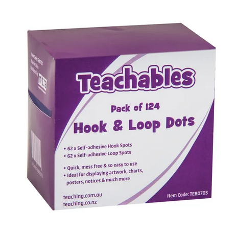 Hook & Loop Dots - Pack 124 - Modern Teaching Aids NZ