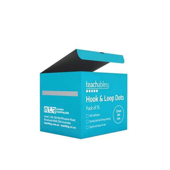 Hook & Loop Circle Dots 22mm - Modern Teaching Aids NZ