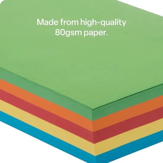 Office Copy Paper A4 Brights - Pack of 500 - Modern Teaching Aids NZ