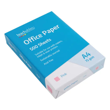 Office Paper A4 Pink - Pack of 500 - Modern Teaching Aids NZ