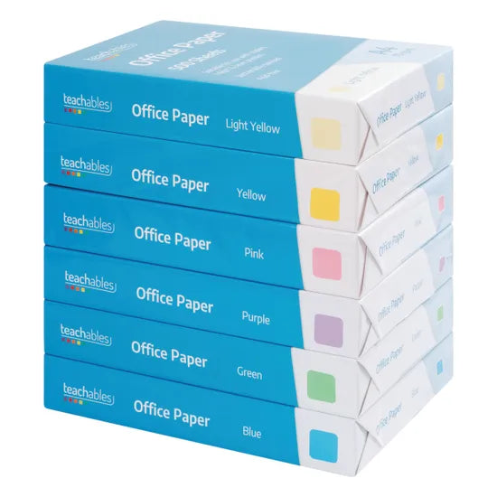 Office Paper A4 Blue - Pack of 500 - Modern Teaching Aids NZ