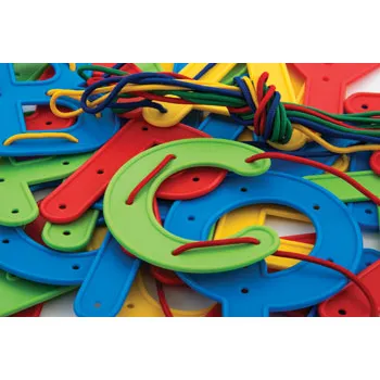 Teachables Alphabet Upper Case Lacing Letters - Modern Teaching Aids NZ