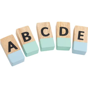 Teachables Wooden Alphabet Blocks - 100 pcs - Modern Teaching Aids NZ