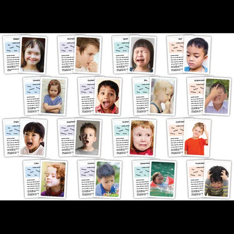 Emotions Posters A4 - Set of 16 - Modern Teaching Aids NZ