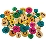 Teachables Lower and Uppercase Coconut Alphabet Discs - Modern Teaching Aids NZ