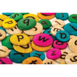 Teachables Lower and Uppercase Coconut Alphabet Discs - Modern Teaching Aids NZ