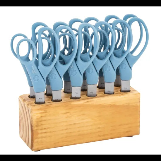 Teachables Scissor Block with 12 Stationery Scissors 17.5 cm - Modern Teaching Aids NZ