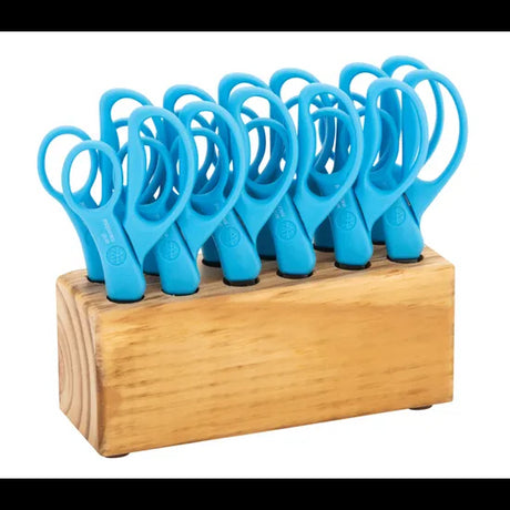Teachables Scissor Block with 12 Student Scissors 15 cm - Modern Teaching Aids NZ