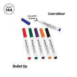 Teachables Whiteboard Markers Bullet Asst - Pack of 144 - Modern Teaching Aids NZ