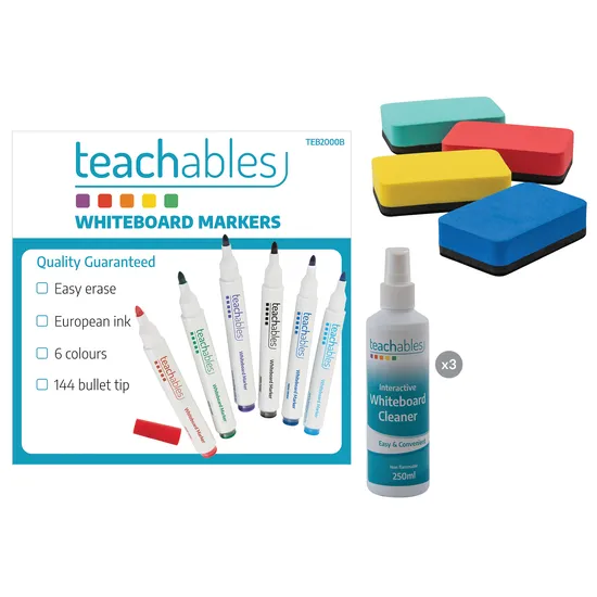 Whiteboard Bullet Marker and Cleaning Kit - Modern Teaching Aids NZ