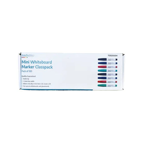 Teachables Mini WB Marker Classpack of 100 - Modern Teaching Aids NZ